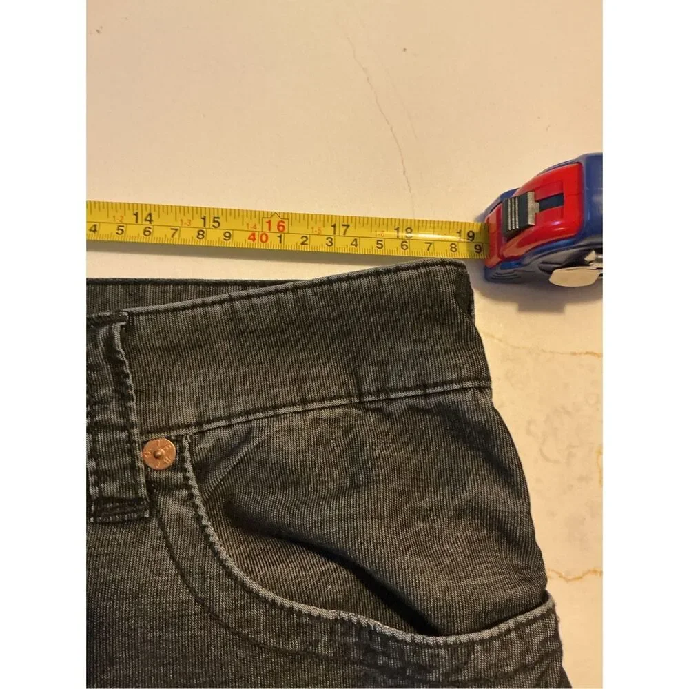 True Religion Ricky Jeans Corduroy Sz 36 Flap Pockets Black